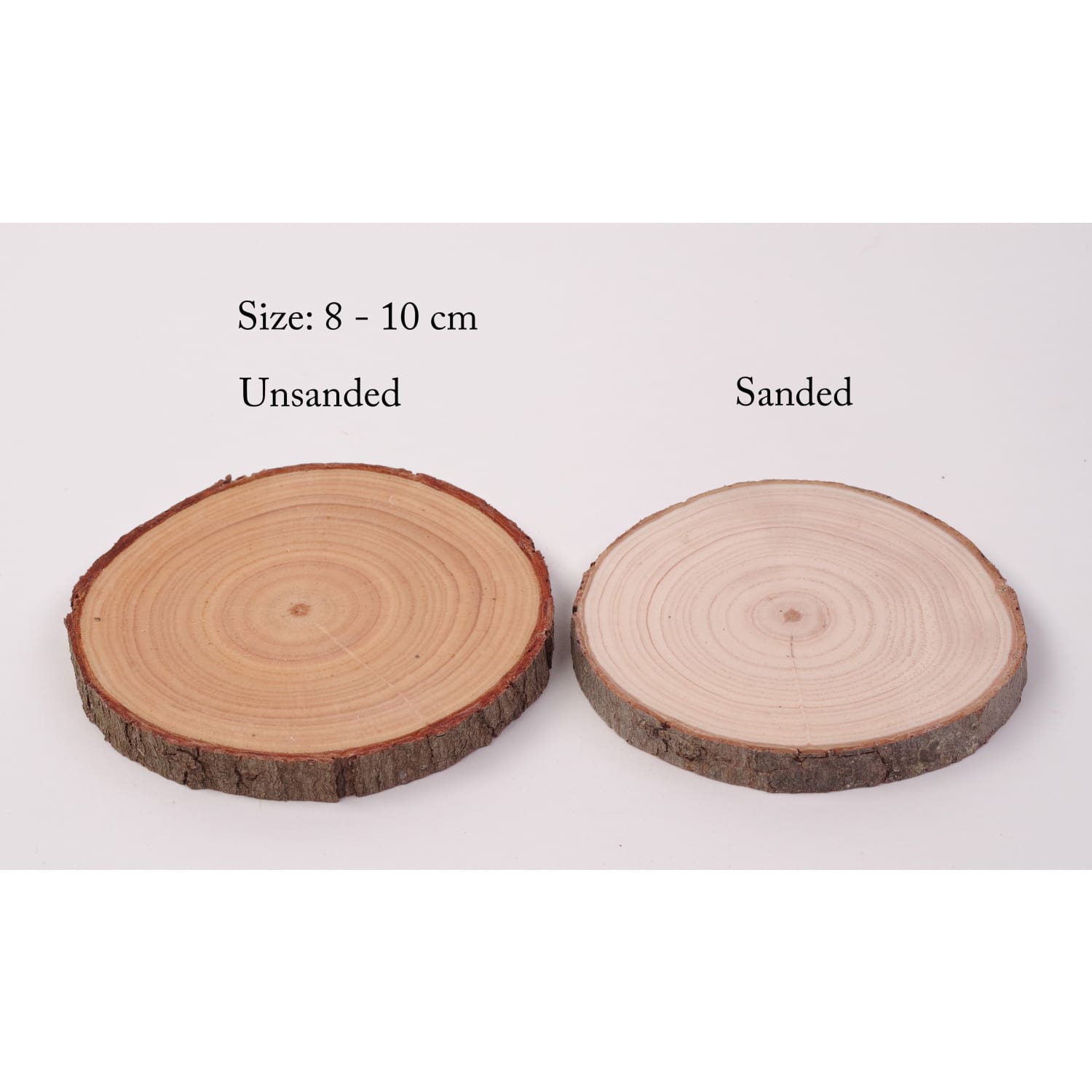 Natural Wood Circles (Pack of 10) Natural Craft Suppliess